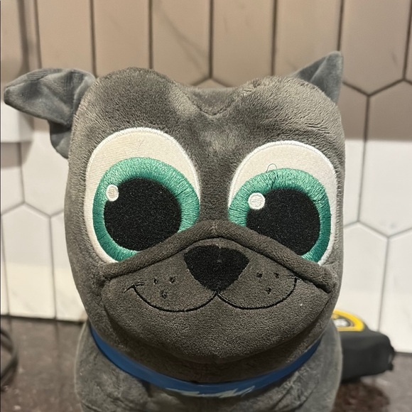 4/$20 Disney Store Bingo Puppy Dog Pals Bulldog 10" Grey Plush Toy Stuffed - Picture 7 of 10